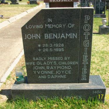 POTGIETER John Benjamin 1928-1995