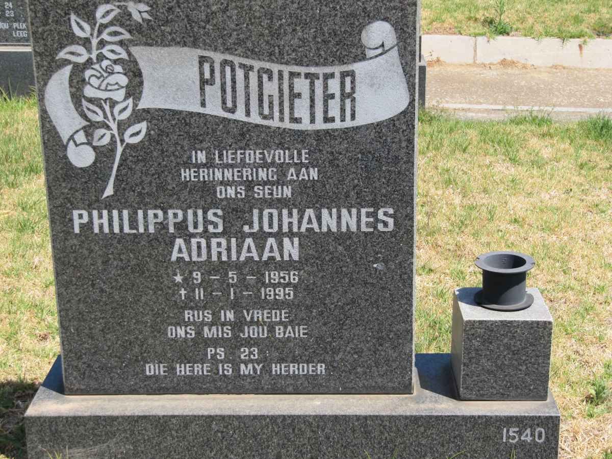 POTGIETER Philippus Johannes Adriaan 1956-1995