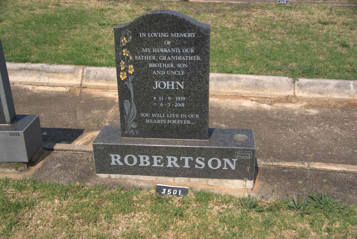 ROBERTSON John 1939-2001