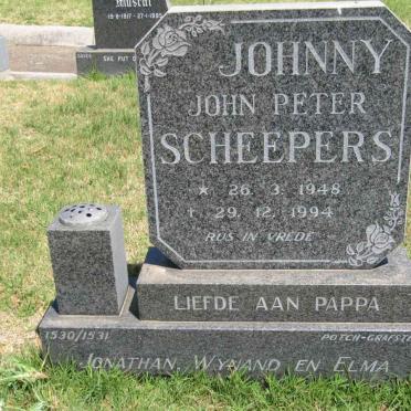 SCHEEPERS John Peter 1948-1994
