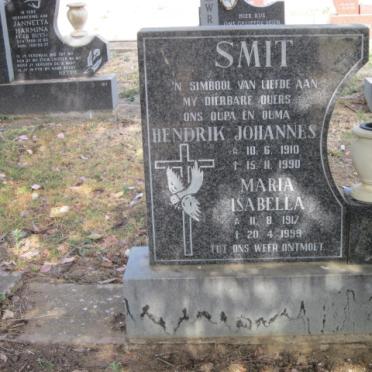 SMIT Hendrik Johannes 1910-1990 &amp; Maria Isabella 1917-1999