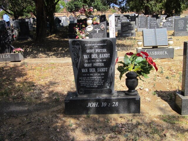 SANDT Gert Pieter, van der ?- :: VAN DER  SANDT Gert Pieter ?-?