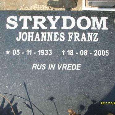 STRYDOM Johannes Franz 1933-2005