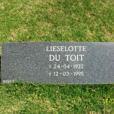 TOIT Lieselotte, du 1922-1995