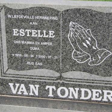 TONDER Estelle, van 1959-2000