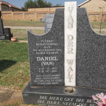WALT Daniel, van der 1923-2001