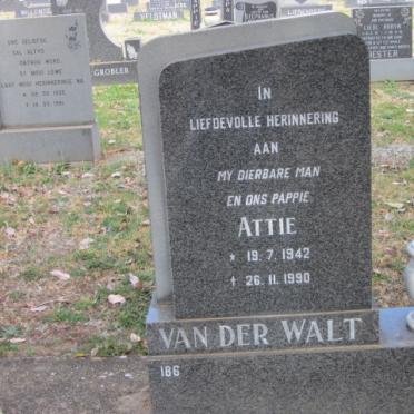 WALT Attie, van der 1942-1990
