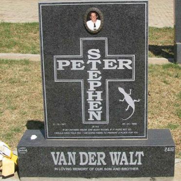WALT Peter Stephen, van der 1977-1999
