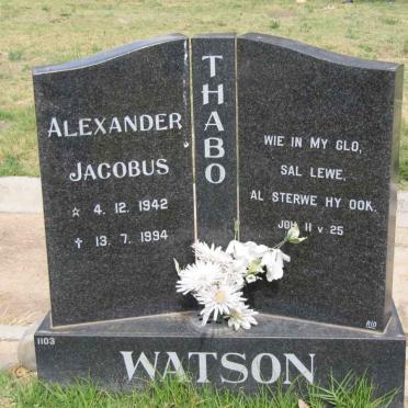 WATSON Alexander Jacobus 1942-1994