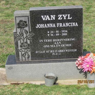 ZYL Johanna Francina, van 1934-2001
