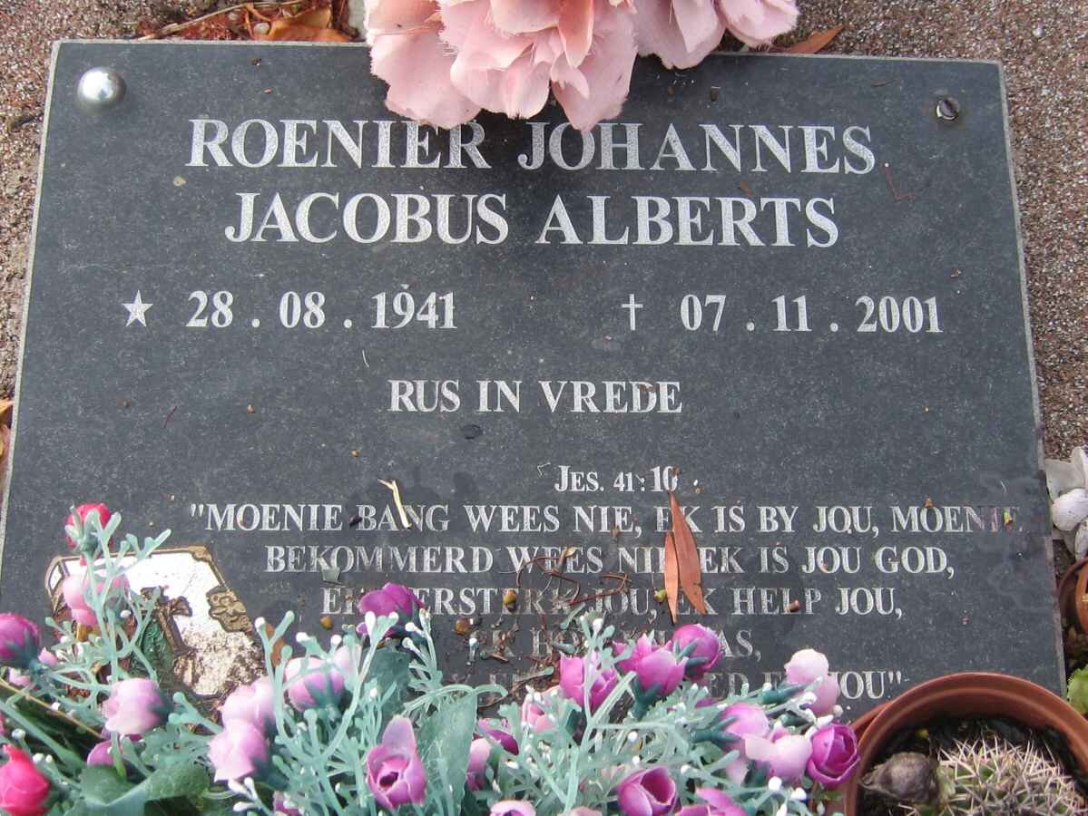 ALBERTS Roenier Johannes Jacobus 1941-2001