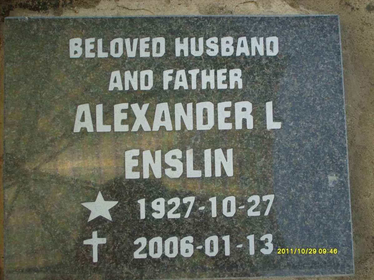 ENSLIN Alexander L. 1927-2006
