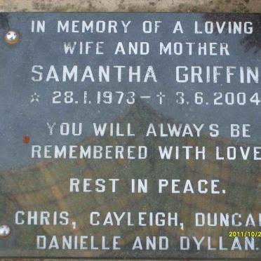 GRIFFIN Samantha 1973-2004