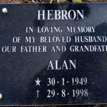 HEBRON Alan 1949-1998