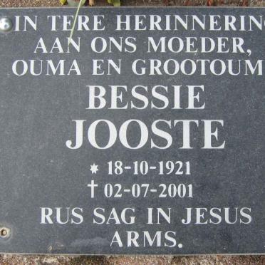 JOOSTE Bessie 1921-2001