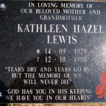 LEWIS Kathleen Hazel 1929-1998