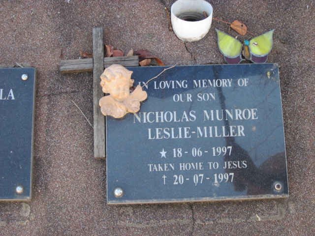 MILLER Nicholas Munroe, Leslie 1997-1997