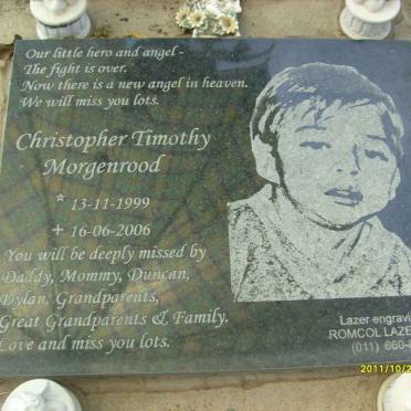 MORGENROOD Christopher Timothy 1999-2006