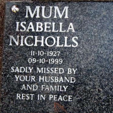NICHOLLS Isabella 1927-1999