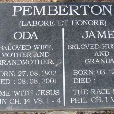 PEMBERTON James 1932- &amp; Oda 1932-2001