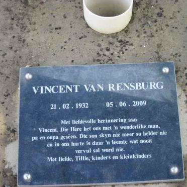 RENSBURG Vincent, van 1932-2009