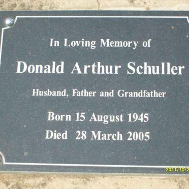 SCHULLER Donald Arthur 1945-2005