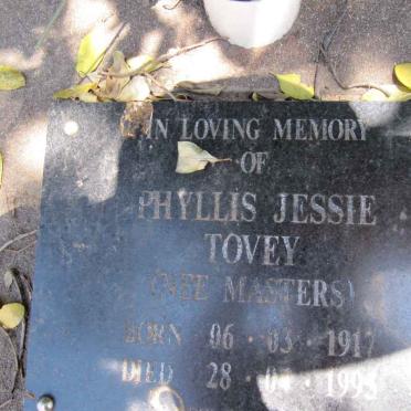 TOVEY Phyllis Jessie nee MASTERS 1917-199?