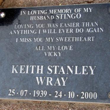 WRAY Keith Stanley 1939-2000