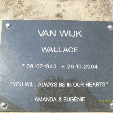 WIJK Wallace, van 1943-2004