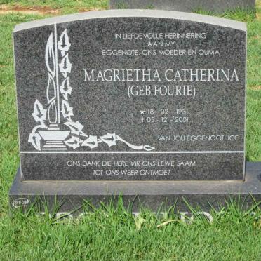 ? Magrietha Catherina nee FOURIE 1931-2001
