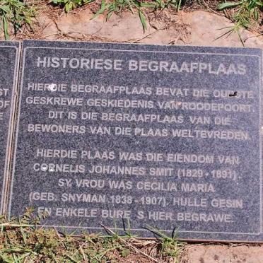 1. Information plaque