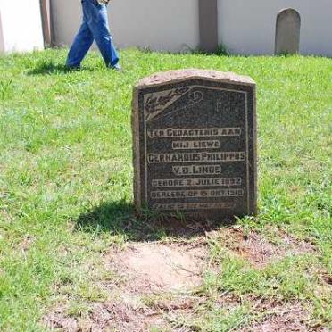 LINDE Gerhardus Philippus, v.d. 1892-1918