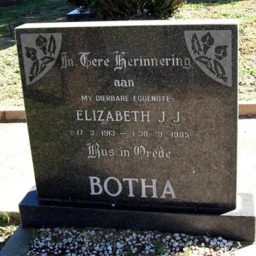 BOTHA Elizabeth J.J. 1913-1985