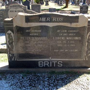 BRITS Lourens Marthinus 1881-1968 &amp; Pieter Gerhardus 1889-1964