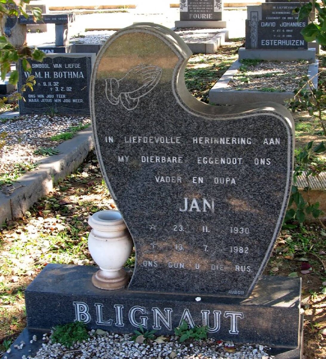 BLIGNAUT Jan 1930-1982