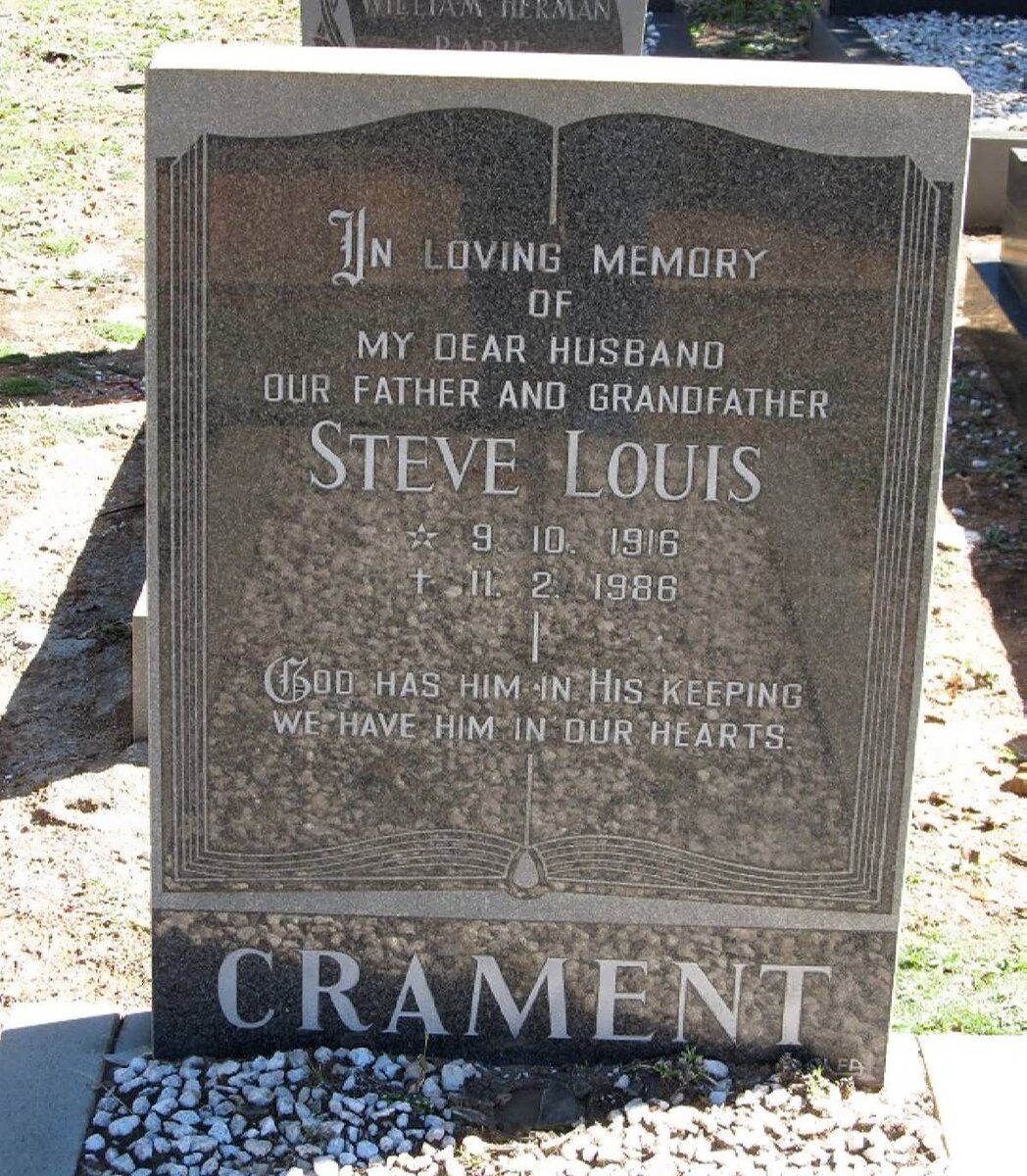 CRAMENT Steve Louis 1916-1986