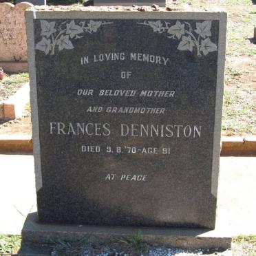 DENNISTON Frances -1970 