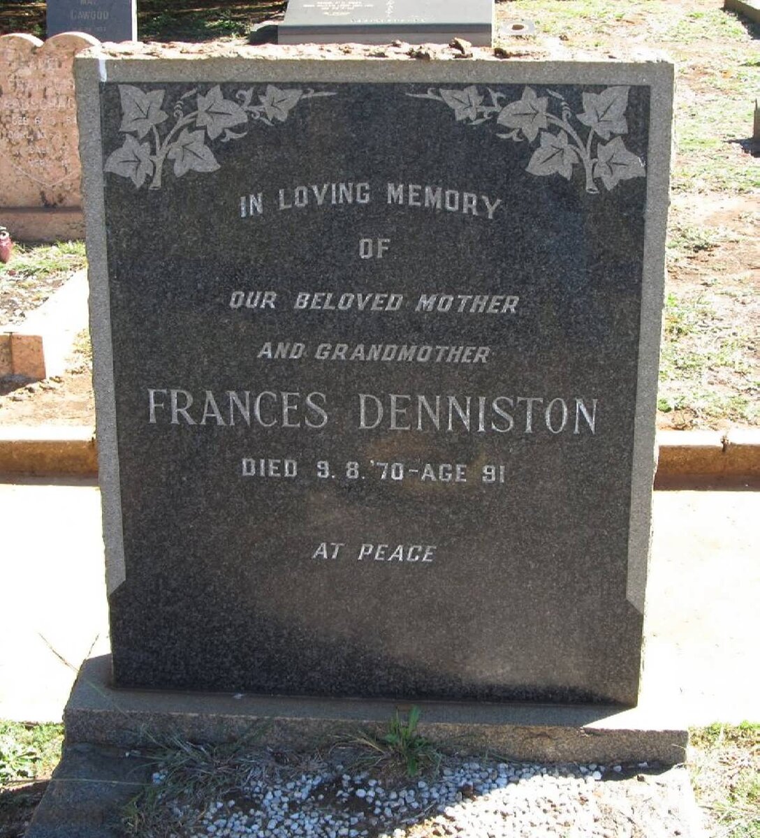 DENNISTON Frances -1970 