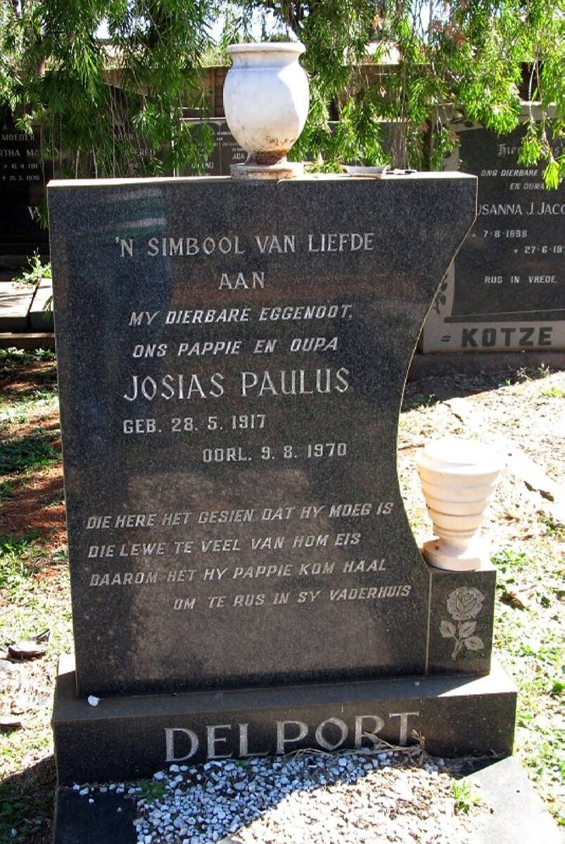 DELPORT Josias Paulus 1917-1970