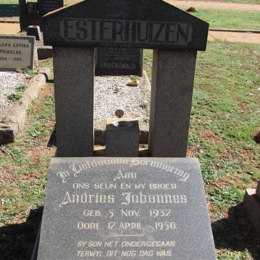 ESTERHUIZEN Andries Johannes 1937-1956
