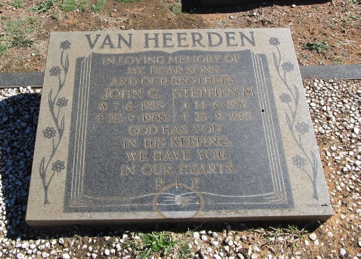 HEERDEN John G., van 1956-1985 :: VAN HEERDEN Stephen M. 1957-1985