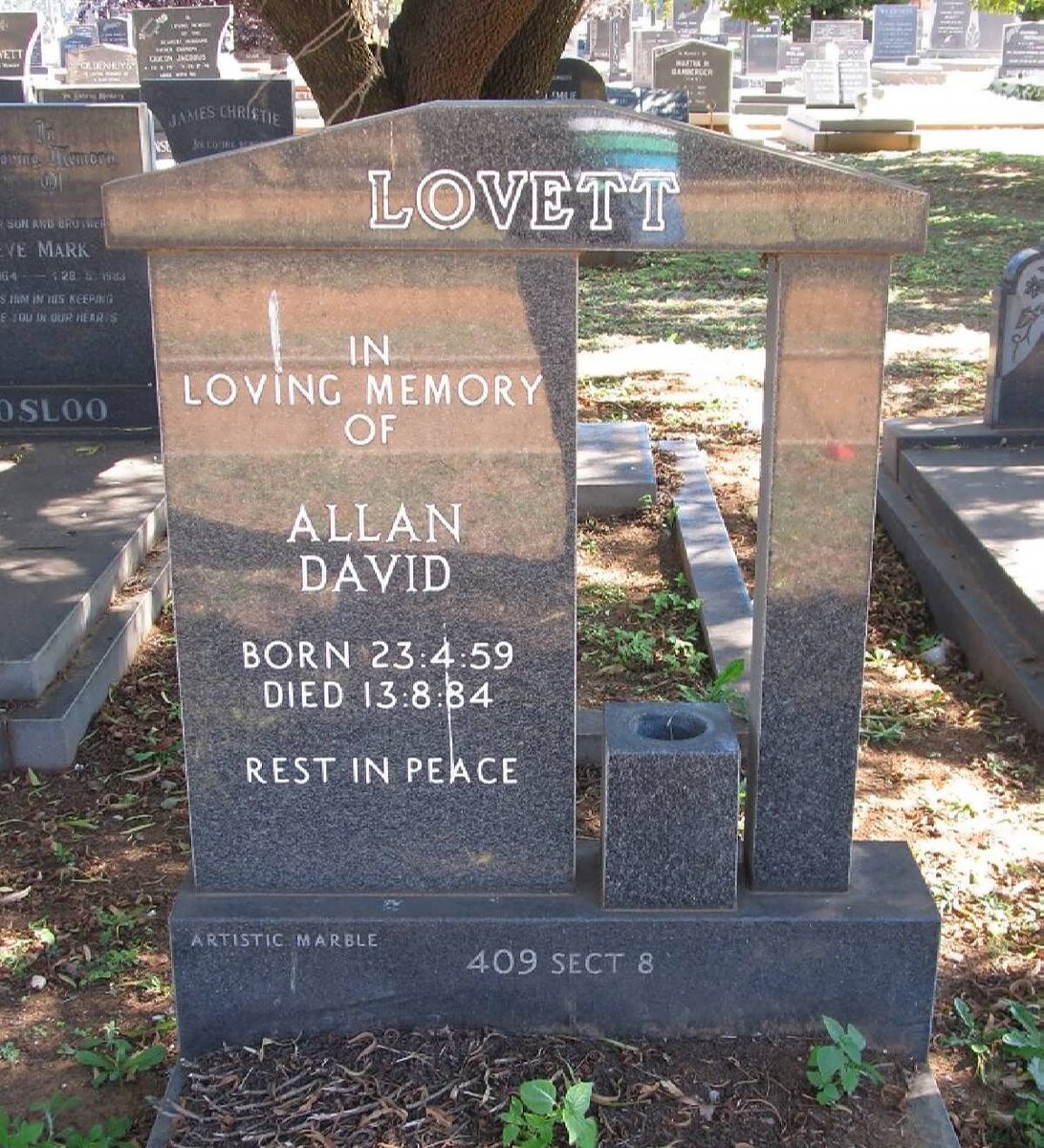 LOVETT Allan David 1959-1984