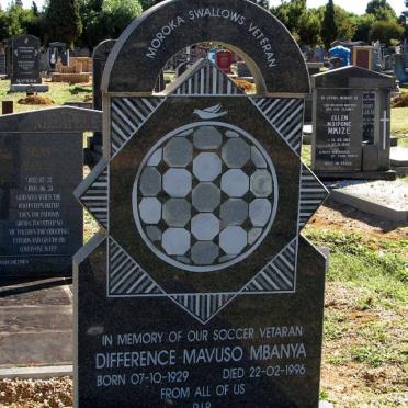 MBANYA Difference Mavus 1929-1996