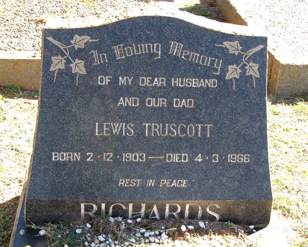 RICHARDS Lewis Truscott 1903-1966