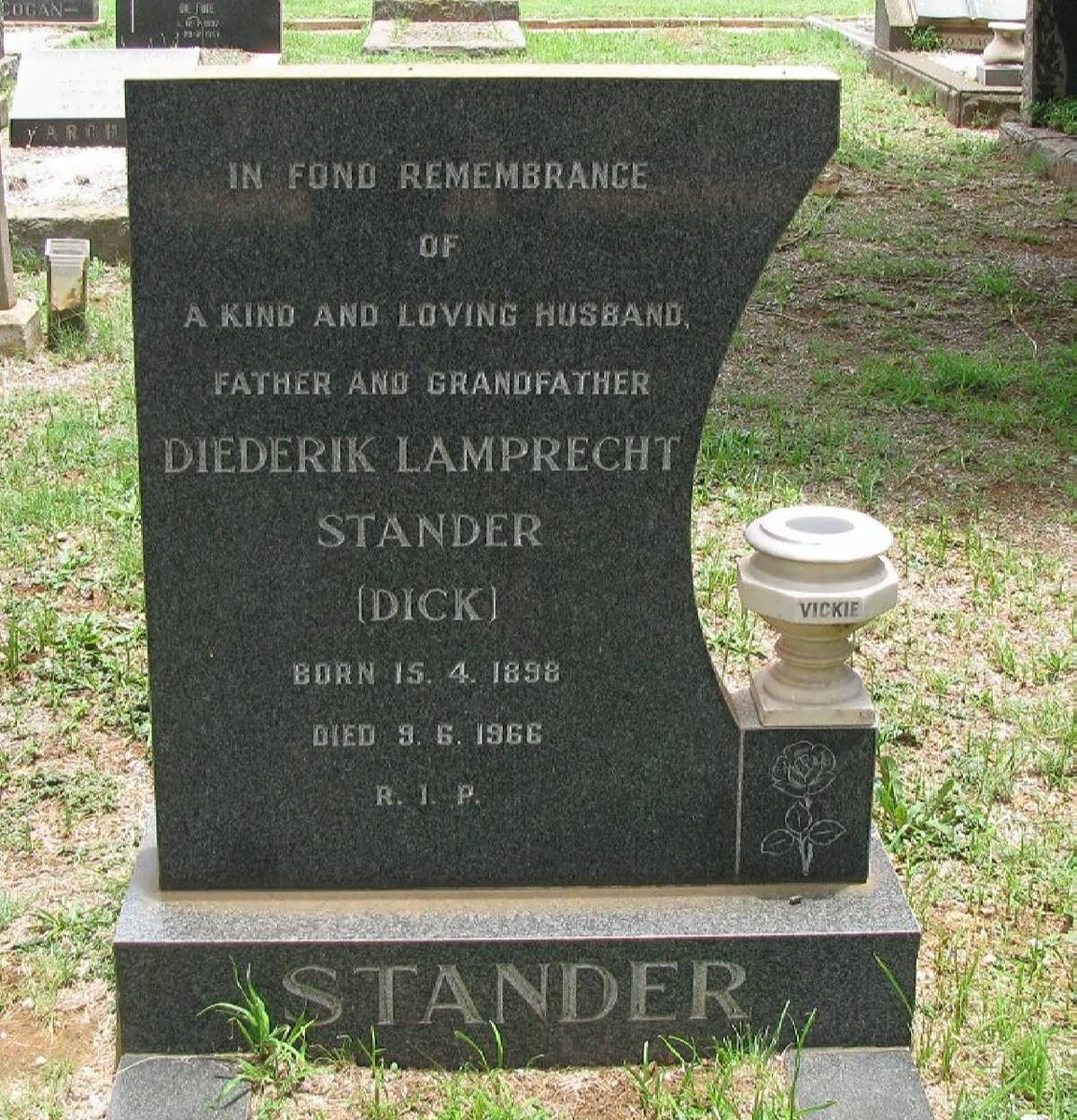 STANDER Diederik Lamprecht 1898-1966