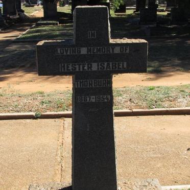 THORBURN Hester Isabel 1887-1954