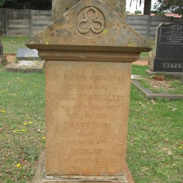 ALLEN Mary Lindsay -1918 :: ALLEN Charles -1918