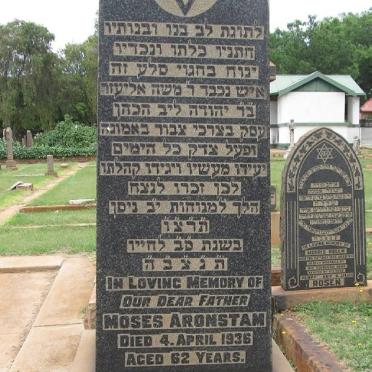 ARONSTAM Moses -1936