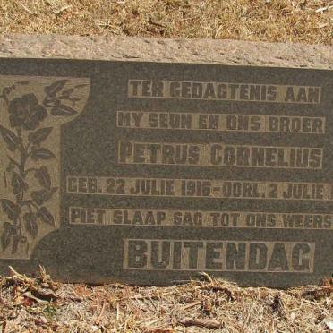 BUITENDAG Petrus Cornelius 1916-1949