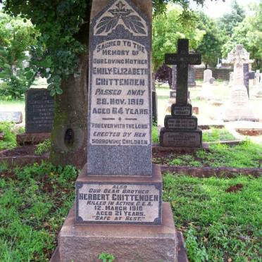 CHITTENDAN Herbert -1910 :: CHITTENDEN Emily Elizabeth -1919